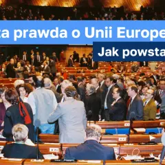 Ludzie w sali obrad, dyskutujący o tym, kiedy powstała Unia Europejska.
