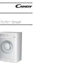Pralka Candy Smart Activa. Instrukcja obsługi po polsku.