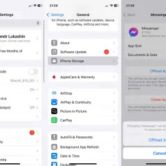 Jak odświeżyć Messengera? Wybierz "Offload App" w ustawieniach iPhone'a, aby zwolnić miejsce, zachowując dane aplikacji.