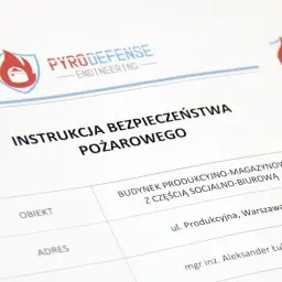 Instrukcja bezpieczeństwa pożarowego, kiedy wymagana, dla budynku produkcyjno-magazynowego z częścią socjalno-biurową.