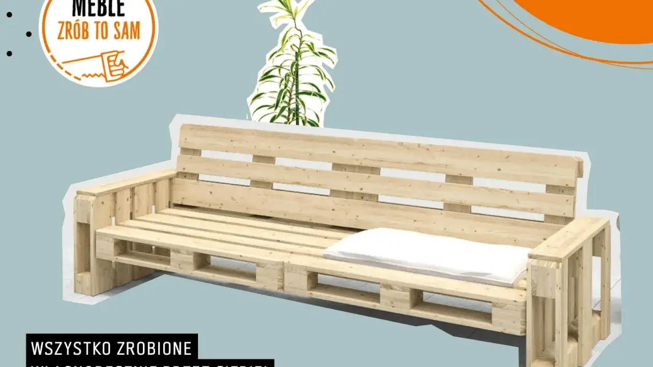 Ławka z palet, idealna do ogrodu. Zobacz, jak zrobić ławkę DIY krok po kroku!